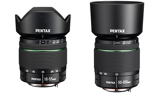 smc PENTAX-DA18-55mmF3.5-5.6AL WR and 
smc PENTAX-DA50-200mmF4-5.6ED WR