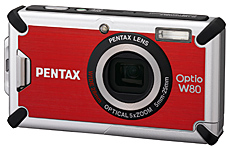 PENTAX Optio W80 Cardinal Red