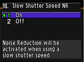 Slow Shutter Speed NR