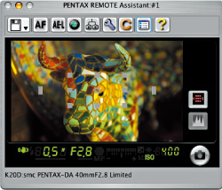 Functional communication software offers remote camera control and remote setting of custom functions from the PC