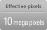 Effective pixels 10mega pixels