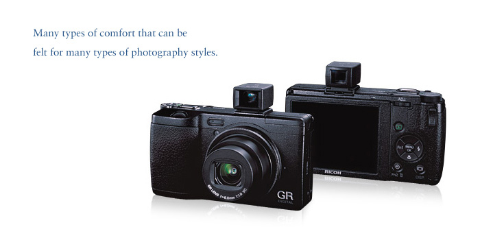 Many types of comfort that can be felt for many types of photography styles.