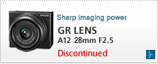 Sharp imaging power GR LENS A12 28mm F2.5