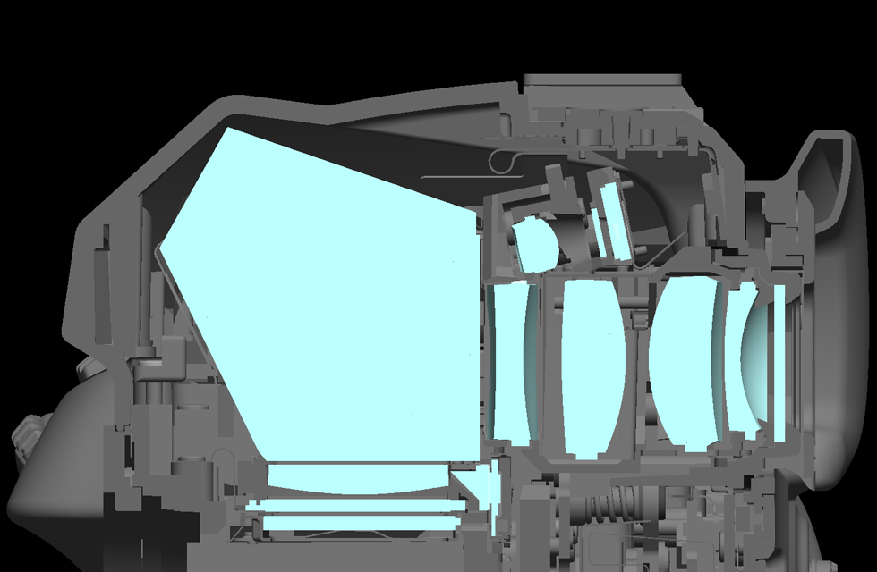 Cross-section drawing of K-3 Mark III finder