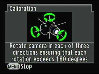 Rotate the camera at least 180¡ë in each direction.