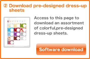 2  Download pre-designed dress-up sheets