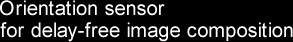 Orientation sensor for delay-free image composition