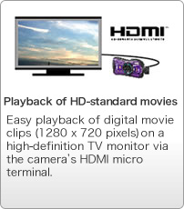 Playback of HD-standard movies