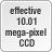 effective 10.01 mega-pixel CCD