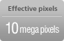 Effective pixels 10mega pixels