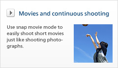 Movies and continuous shooting