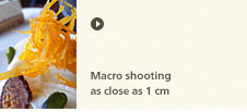 Macro shooting as close as 1 cm