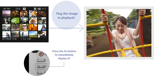 Flag the image in playback!