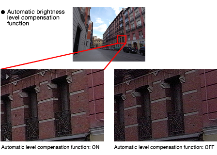 Automatic brightness level compensation function