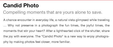 Candid Photo Compelling moments that are yours alone to save.
