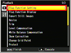 select [Flag Function Setting]