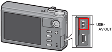 Common terminal for USB port / AV output