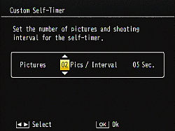Set [Pictures] and [Interval].