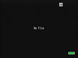 The -No File- message