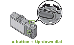 Up button + Up-down dial