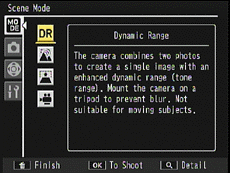 Choose the [Dynamic Range Mode]