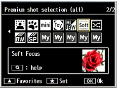 Premium Shot mode > Soft Focus