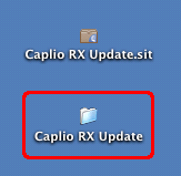 [Caplio RX Update] フォルダをダブルクリックします