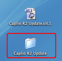 [Caplio R2 Update] フォルダをダブルクリックします