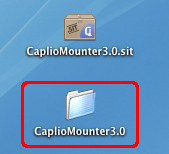 [Caplio_Mounter 3.0] フォルダをダブルクリックします
