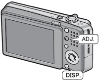ハイライト表示を確認するには、［ DISP. ］ ボタンを押し、液晶モニターの表示を変更してご確認ください