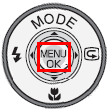 ▲▼＜＞ ボタンを押して、明るさを補正したいファイルを表示し、[ MENU/OK ] ボタンを押しますす