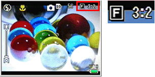 例）F3:2（ 9M ）に設定した場合の画像モニターの画像イメージ