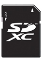 SDXCメモリーカード対応