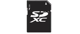 SDXCメモリーカード対応