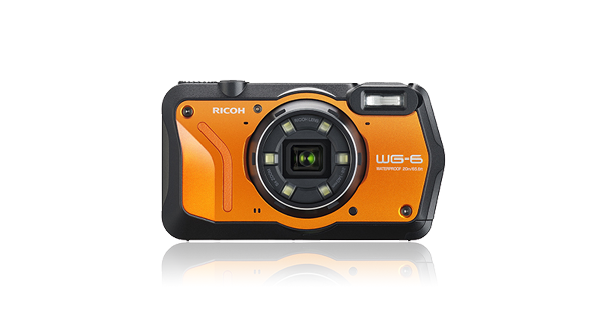 RICOH 防水 デジタルカメラ WG WG-6 ORANGE (おまけ付き)