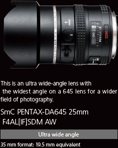 pentax 645 wide angle lens