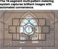 The 16-segment multi-pattern metering system captures brilliant images with automated convenience.