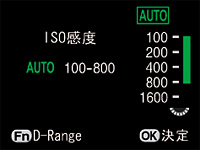 Easy, quick ISO sensitivity shift increases creative options