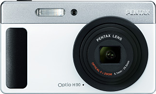 Optio H90: Silver and white