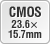 CMOS 23.6x15.7mm