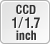 CCD 1/1.7 inch