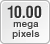 10.0 mega pixels