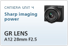 CAMERA UNIT 4 Sharp imaging power GR LENS A12 28mm F2.5