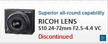 Superior all-round capability RICOH LENS S10 24-72mm F2.5-4.4 VC