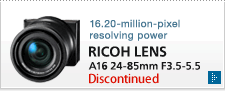 16.20-million-pixel resolving power RICOH LENS A16 24-85mm F3.5-5.5