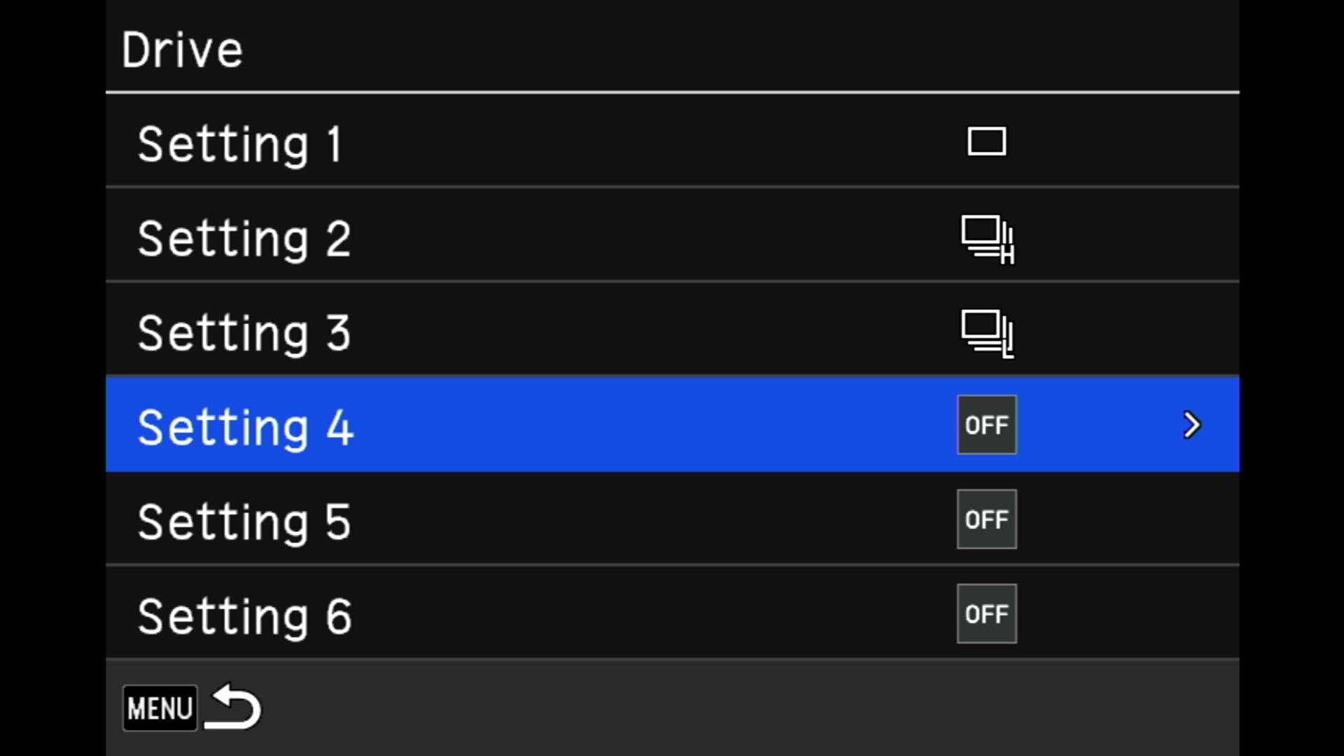 Value setting