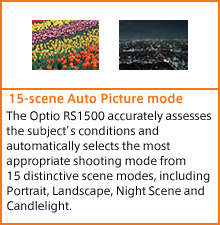 15-scene Auto Picture mode