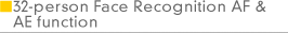32-person Face Recognition AF & AE function