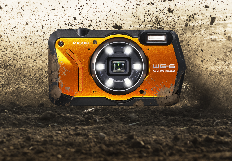 RICOH wg-6 Fotocamera Digitale Impermeabile B-Ware dal rivenditore wg6 ARANCIO 