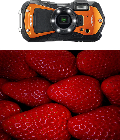 RICOH WG-80OR 工事用デジタルカメラ バッテリーセット 耐衝撃
